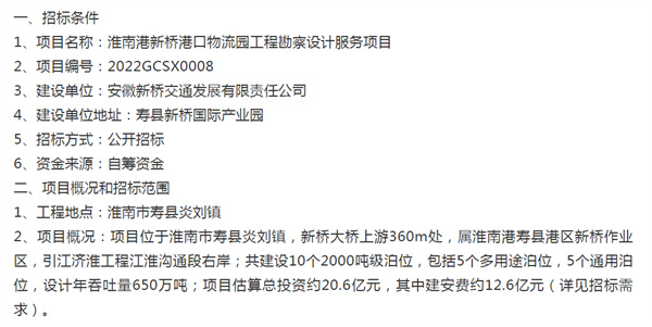 淮南壽縣這個(gè)鎮建港口物流園，投資20.6億，是你家鄉？