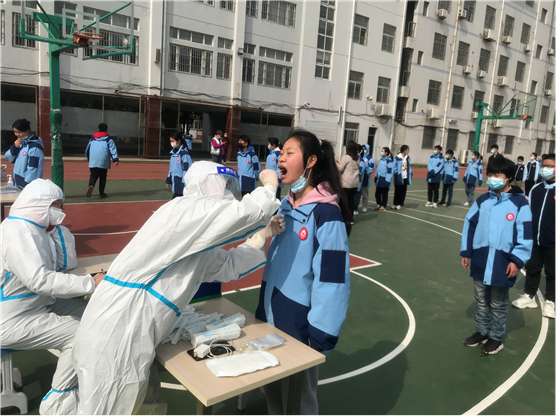 淮南七中組織開(kāi)展全員核酸檢測工作