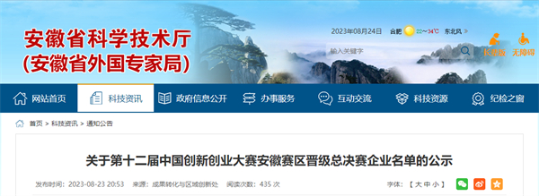 速看！淮南這兩家企業(yè)擬晉級安徽總決賽！